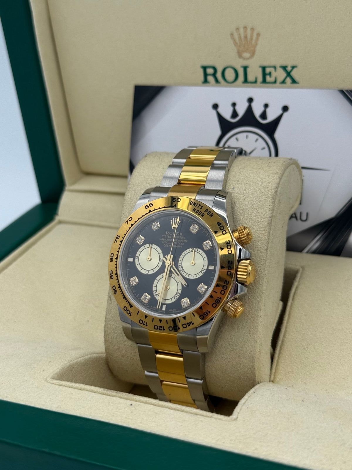 Rolex Daytona Two Tone Yellow Gold Diamond Marker Swiss - Watch Vault Au
