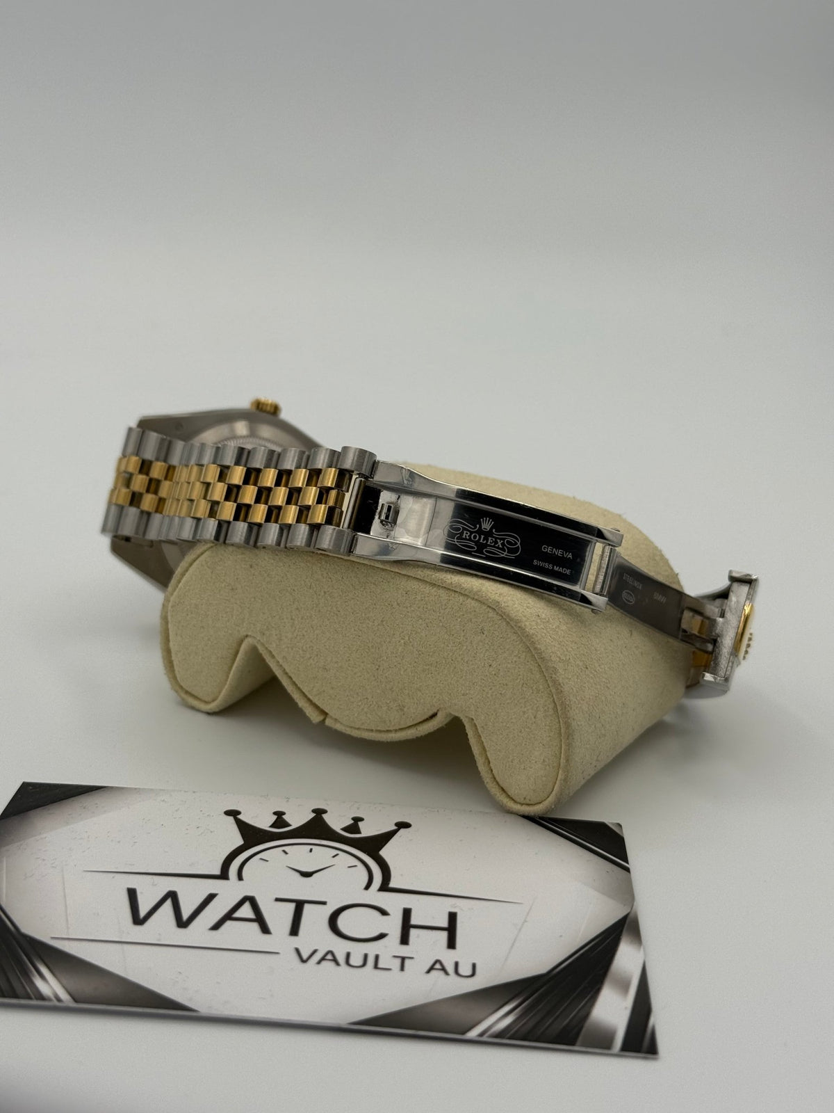RLX Datejust TwoTone Yellow Gold Black Dial 41mm - Watch Vault Au