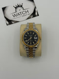 RLX Datejust TwoTone Yellow Gold Black Dial 41mm - Watch Vault Au