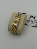 RLX Datejust TwoTone Yellow Gold Black Dial 41mm - Watch Vault Au
