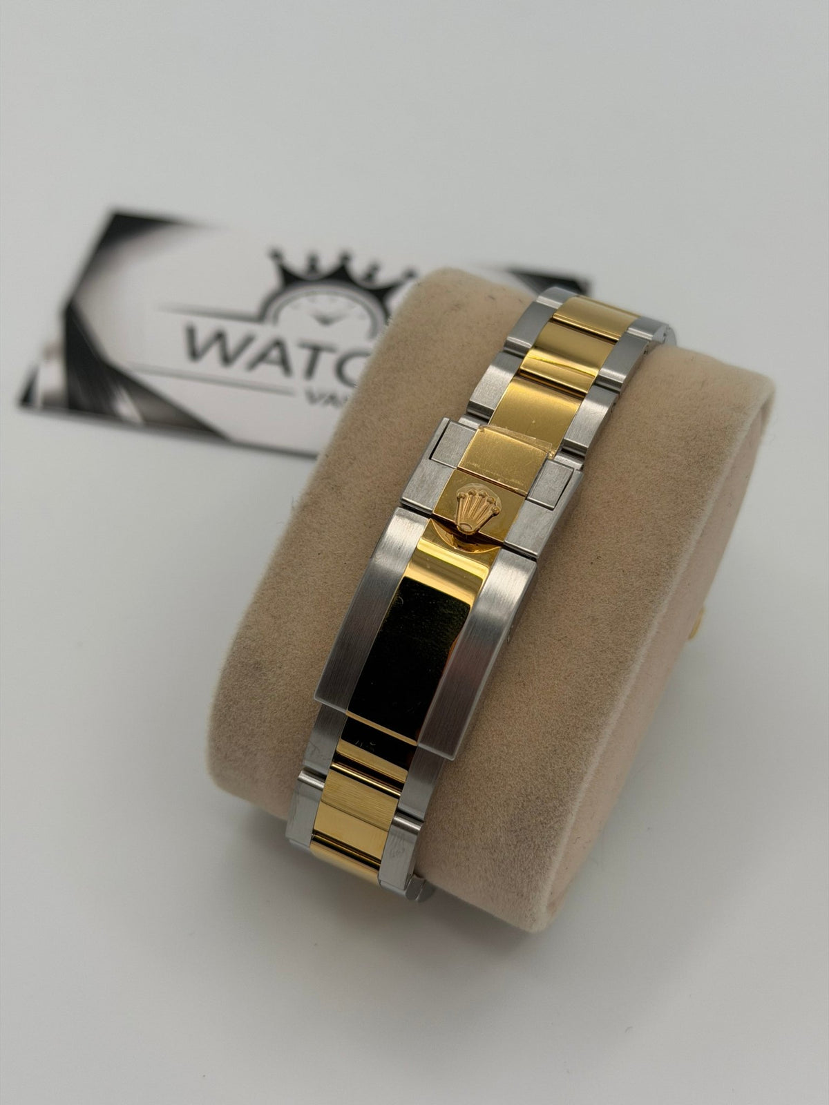 RLX Daytona TwoTone Yellow Gold Black Dial Swiss - Watch Vault Au