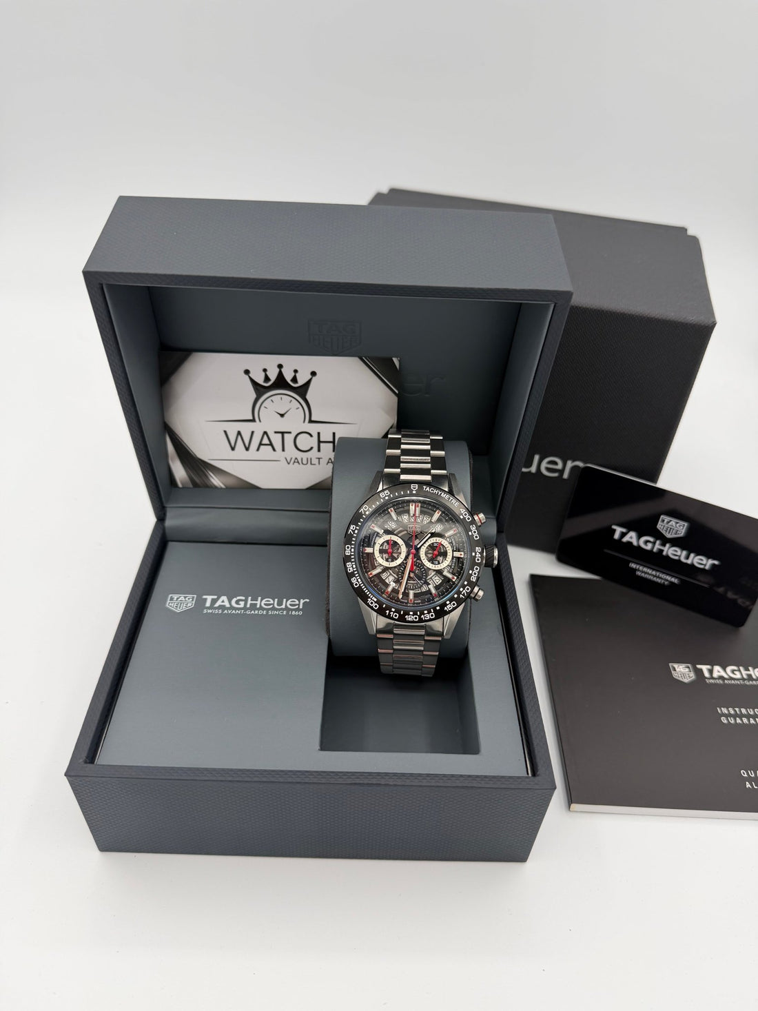 Tag Carrera Stainless Steel Black - Watch Vault Au