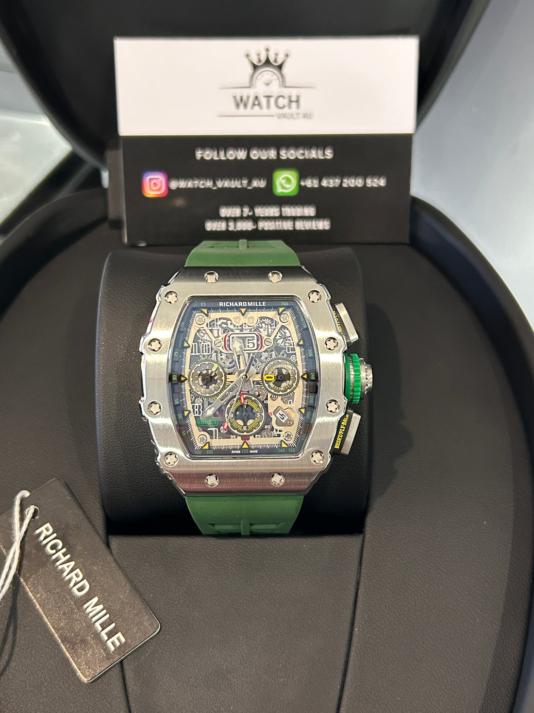 Richard Mille RM 11-03 Rose Gold with Red Strap