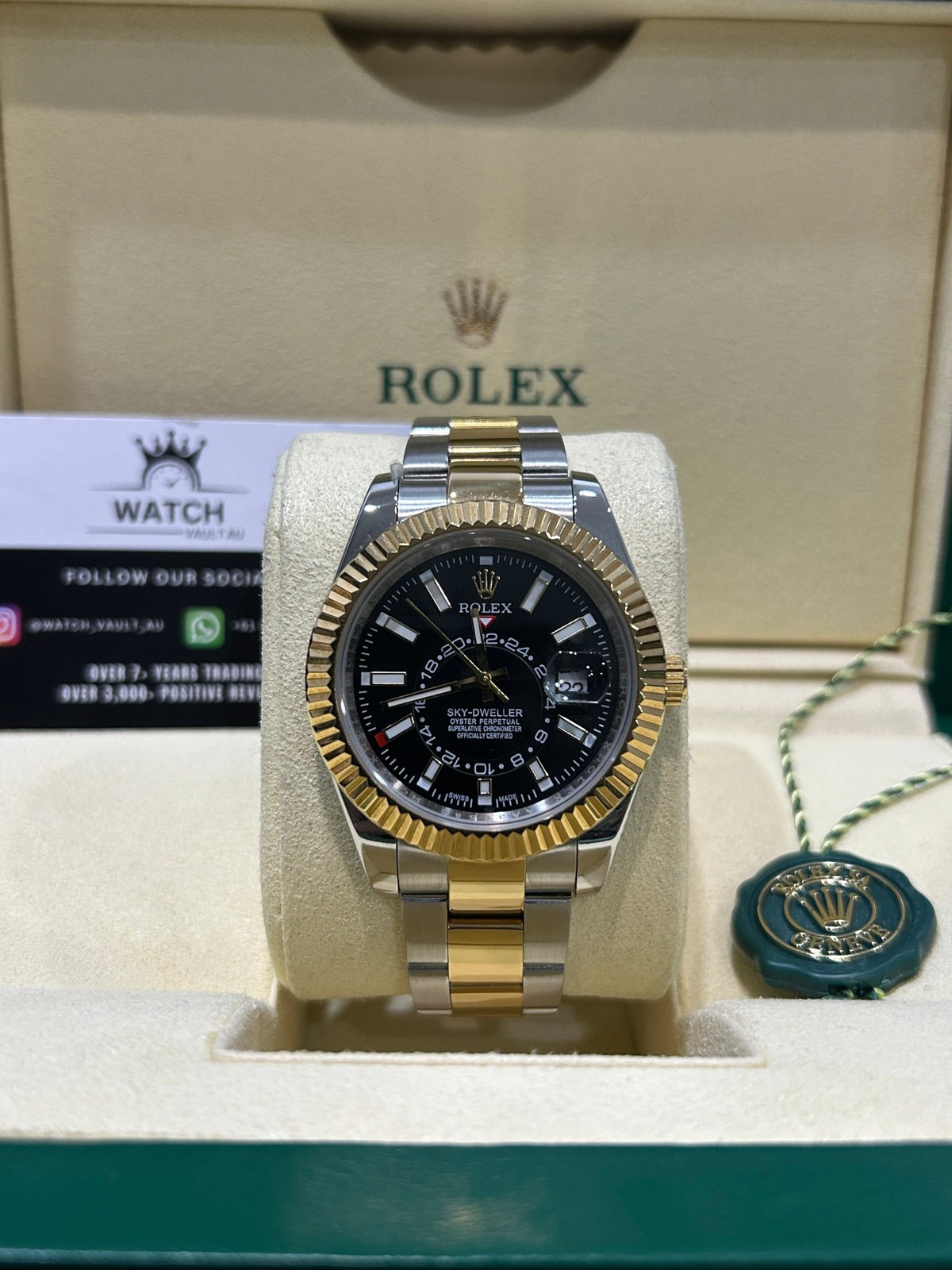 RLX Skydweller Two Tone Yellow Gold 42mm - Watch Vault Au