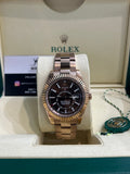 RLX Sky Dweller Rose Gold 42mm Swiss Grade - Watch Vault Au