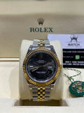 RLX Datejust Wimbeldon Two Tone Yellow Gold 41mm - Watch Vault Au