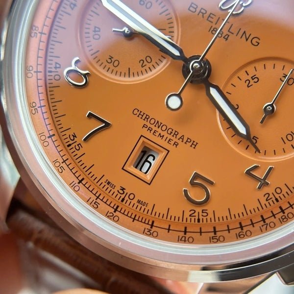 Breitling Premier B01 Chronograph Orange Dial 42mm - Watch Vault Au