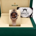 Day-Date Rose Gold Tone Chocolate Roman Dial 36mm - Watch Vault Au