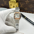Cartier Santos Small Two Tone Rose Gold 27 × 34mm - Watch Vault Au