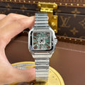 Cartier Santos Skeleton 39mm WHSA0028 - Watch Vault Au