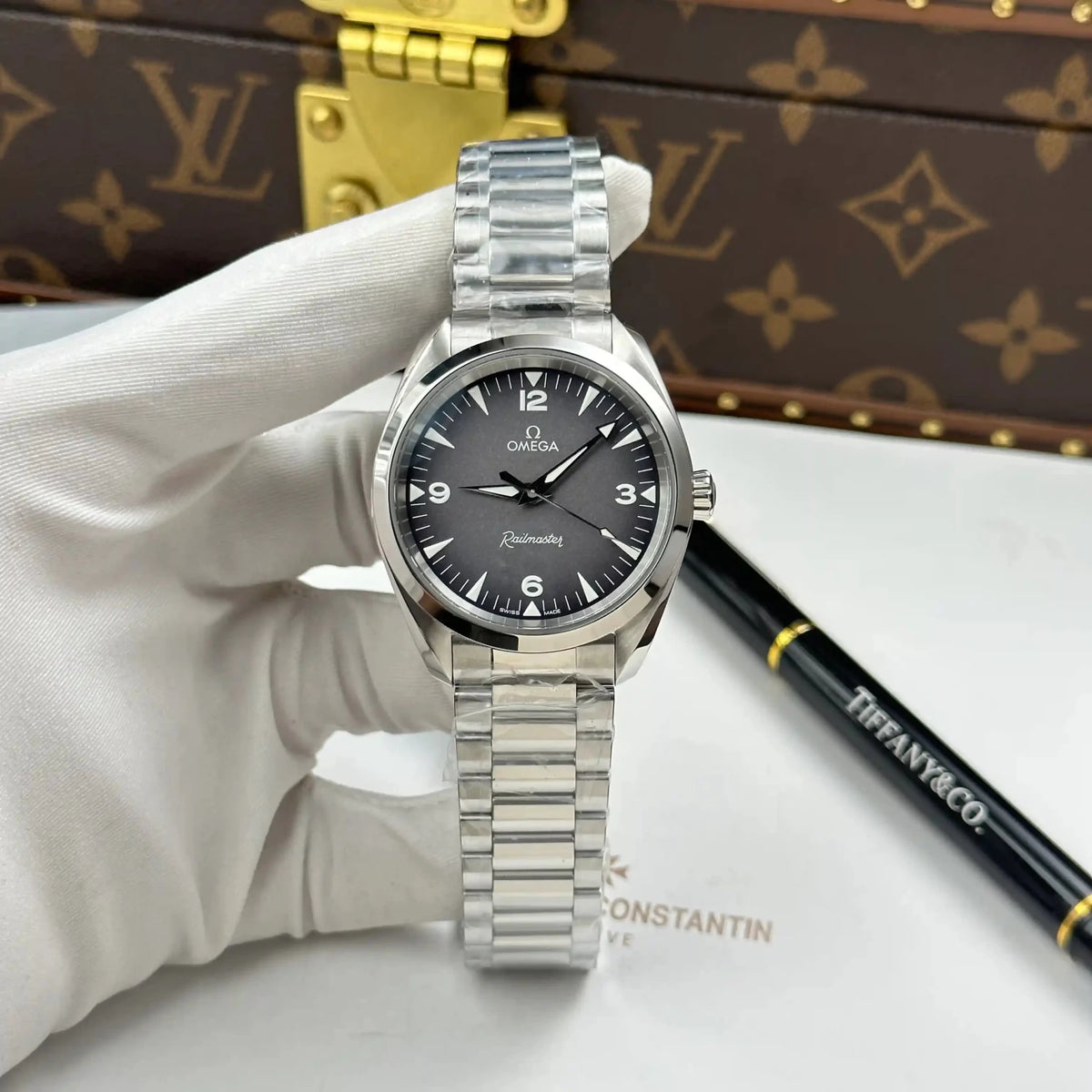 Omega Railmaster – Grey Dial Stainless Steel - Watch Vault Au