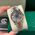 Datejust Two Tone Rose Gold Tone Purple Mother-of-Pearl Dial 36mm - Watch Vault Au
