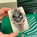 Datejust Two Tone Rose Gold Tone Wimbledon 41mm - Watch Vault Au