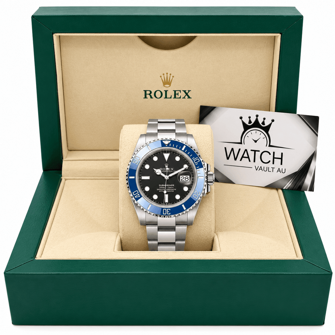 Submariner Black Dial Blue Bezel 41mm - Watch Vault Au