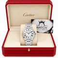 Cartier Ronde Must Steel Bracelet 36mm WSRN0034 - Watch Vault Au