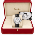 Cartier Ronde Must Black Leather 36mm WSRN0031 - Watch Vault Au