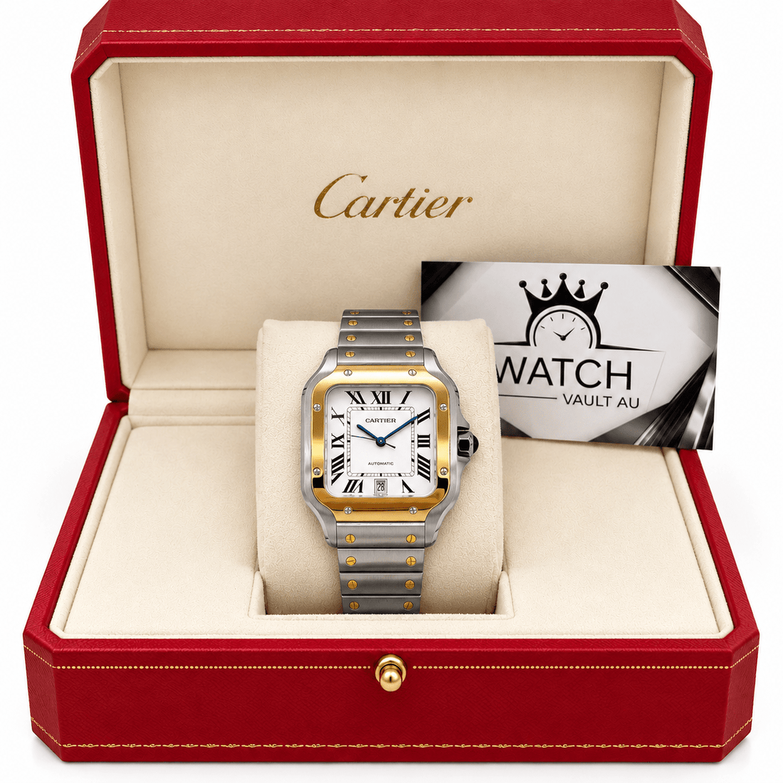Cartier Santos Two Tone Yellow Gold - Watch Vault Au