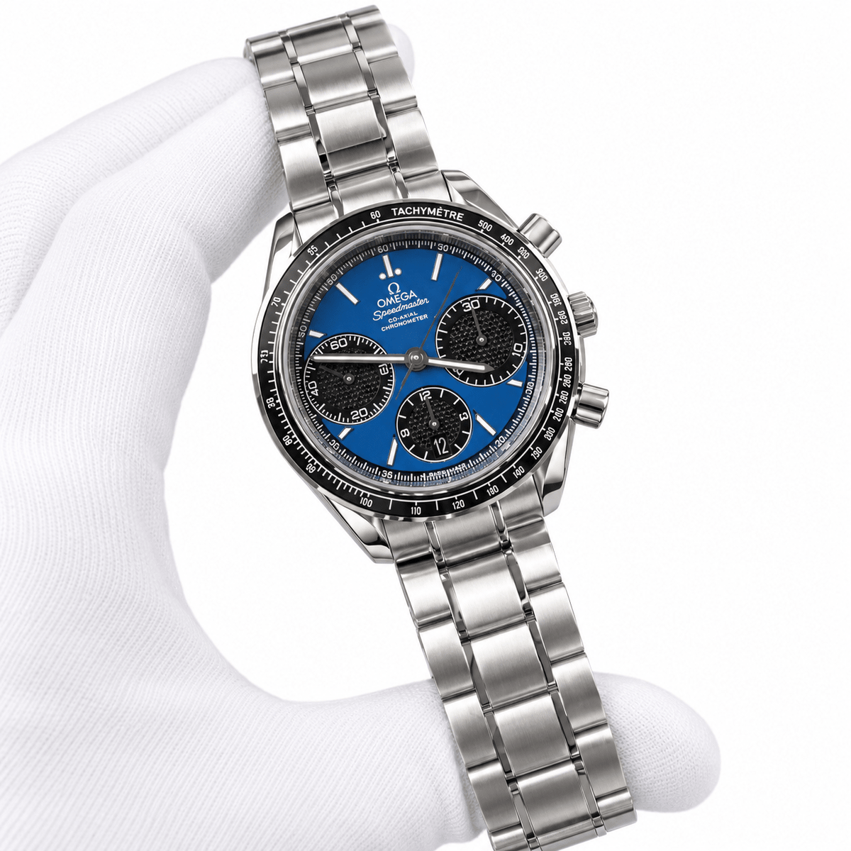 Omega Speedmaster Racing – Blue Dial Stainless Steel - Watch Vault Au