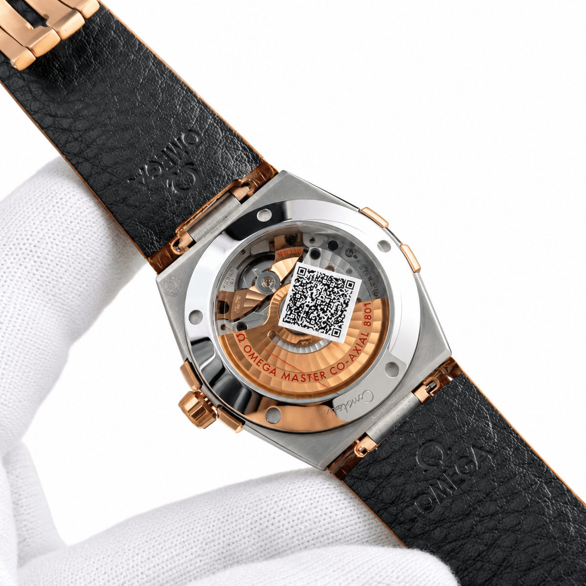 Omega Constellation – Two Tone Brown Dial Leather Band - Watch Vault Au