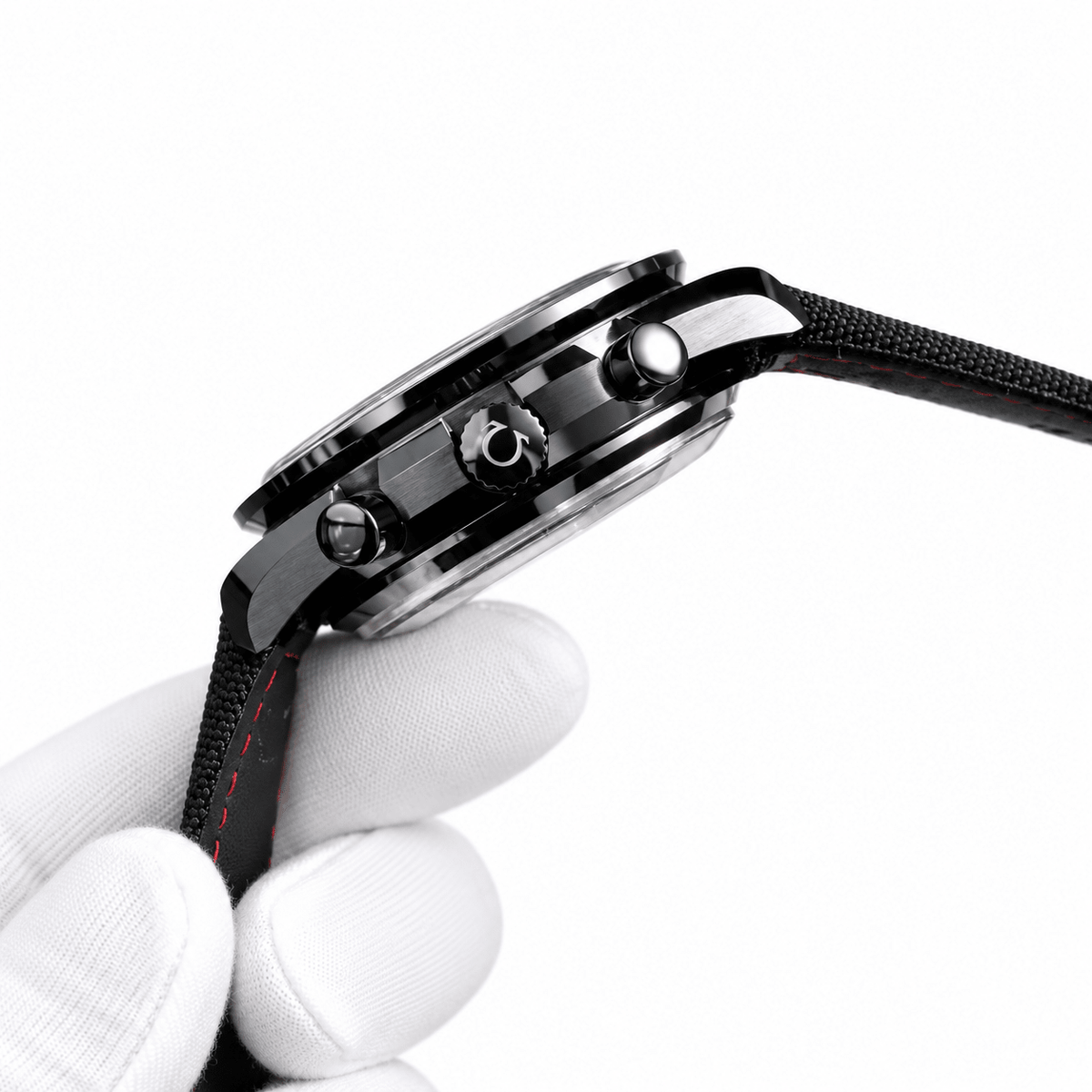 Omega Speedmaster Dark Side – Black Dial Fabric Band - Watch Vault Au