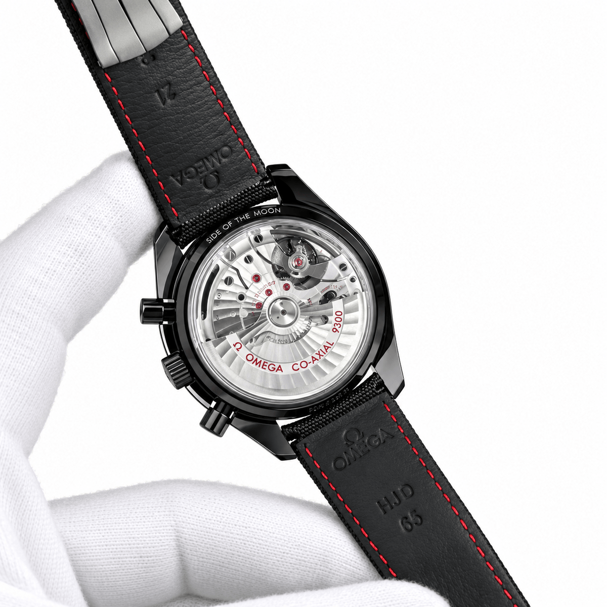Omega Speedmaster Dark Side – Black Black Fabric Band - Watch Vault Au