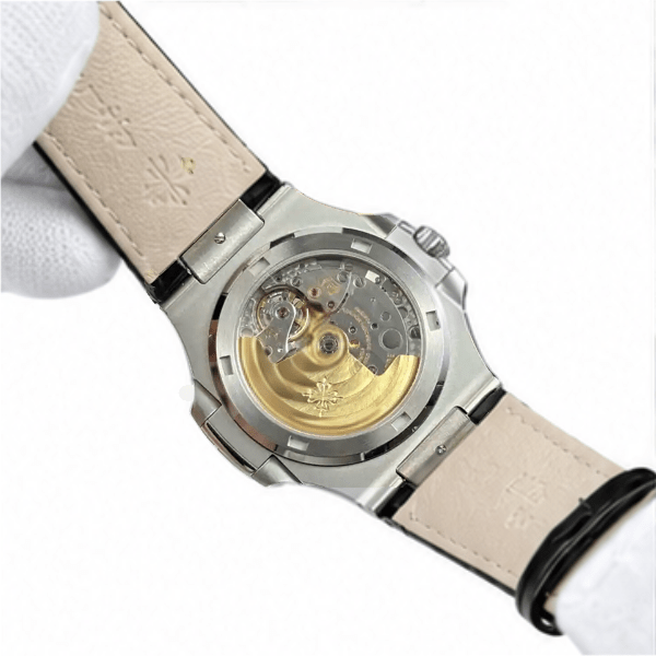 Nautilus 5711 Grey Dial Leather Strap 40mm - Watch Vault Au