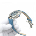 Nautilus Flyback Chronograph 5980 Blue Fabric Strap 40mm - Watch Vault Au