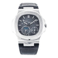 Nautilus 5712 Blue Dial Leather Strap 40.5mm - Watch Vault Au