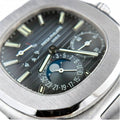 Nautilus 5712 Blue Dial Leather Strap 40.5mm - Watch Vault Au