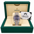 Datejust Two Tone Rose Gold Tone Blue Roman Dial 31mm - Watch Vault Au