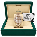 Datejust Rose Gold Tone Floral Gem-set Dial 31mm - Watch Vault Au