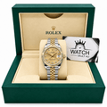 Datejust Two Tone Yellow Gold Tone Champagne Gem-set Dial 31mm - Watch Vault Au