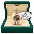 Datejust Rose Gold Tone Chocolate Roman Dial 31mm - Watch Vault Au