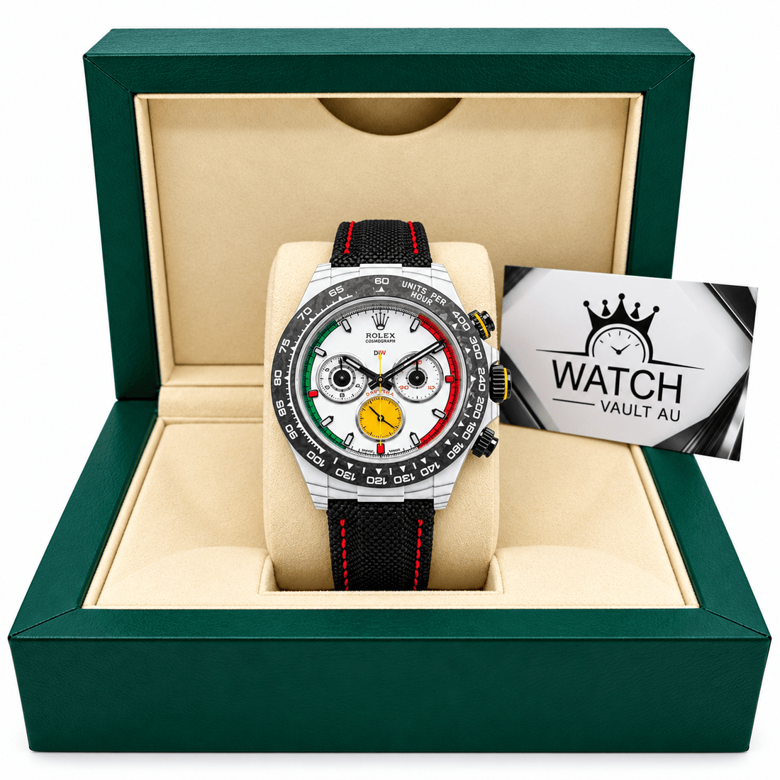 Daytona DiW Ferrari Carbon Style 40mm - Watch Vault Au