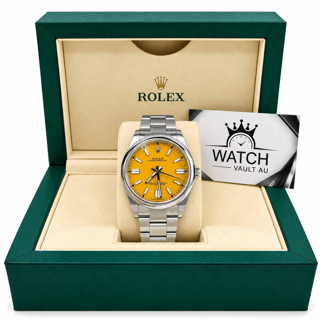 Oyster Perpetual Yellow Dial 41mm - Watch Vault Au