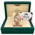 Day-Date Rose Gold Tone Pink Roman Dial 40mm - Watch Vault Au
