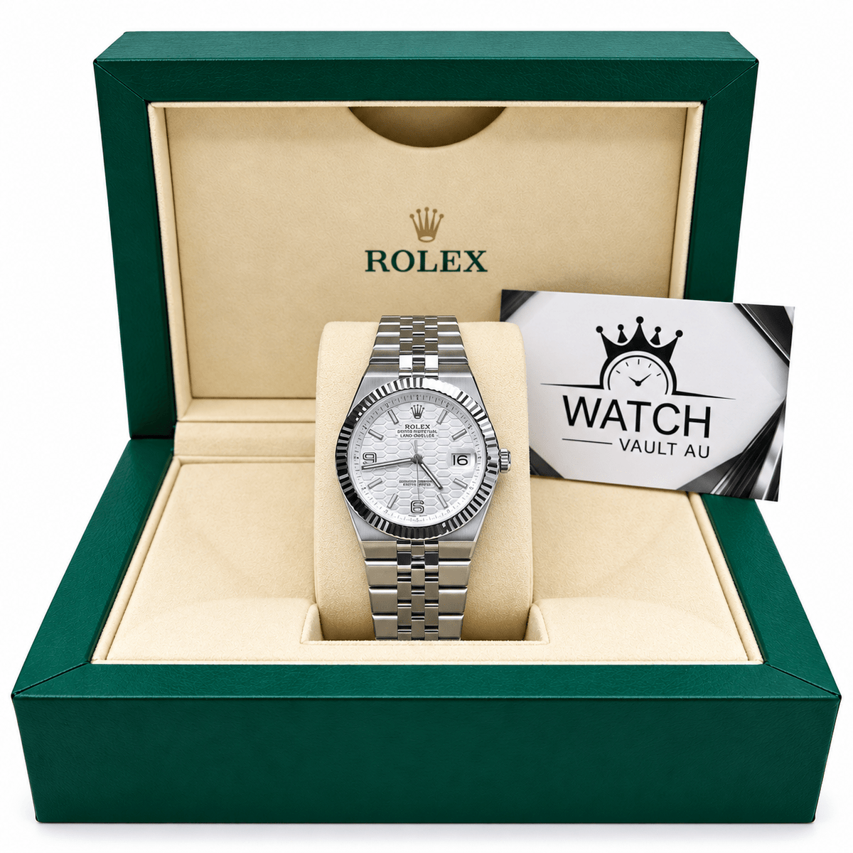 Land-Dweller Silver Tone White Dial 40mm - Watch Vault Au