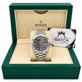 Day-Date Silver Tone Mother-of-Pearl Gem-set Dial 40mm - Watch Vault Au