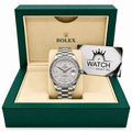 Day-Date Silver Tone Meteorite Style Dial 40mm - Watch Vault Au