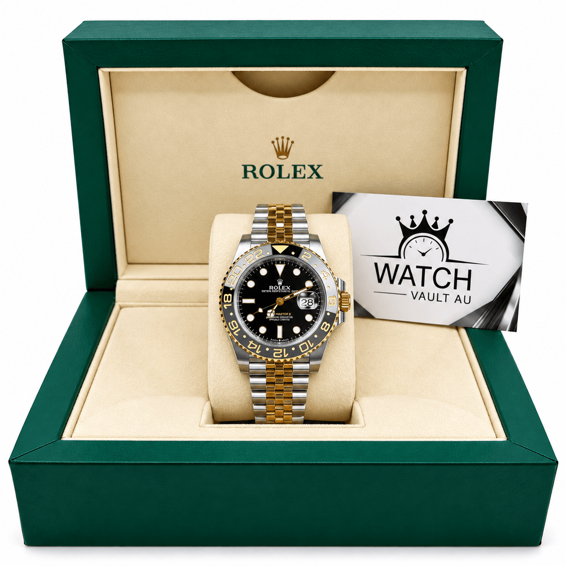 GMT-Master II Two Tone Yellow Gold Tone Bumblebee 40mm - Watch Vault Au
