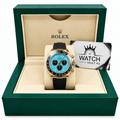 Daytona Yellow Gold Tone Tiffany Dial Rubber Strap 40mm - Watch Vault Au