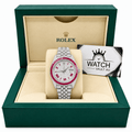 Datejust Red Gem-set Bezel 41mm - Watch Vault Au