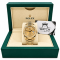 Day-Date Yellow Gold Tone Champagne Roman Dial 36mm - Watch Vault Au