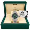Sky-Dweller Silver Tone Green Dial 42mm - Watch Vault Au