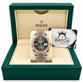 Datejust Two Tone Rose Gold Tone Wimbledon 41mm - Watch Vault Au