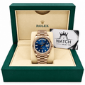 Day-Date Rose Gold Tone Blue Dial 40mm - Watch Vault Au