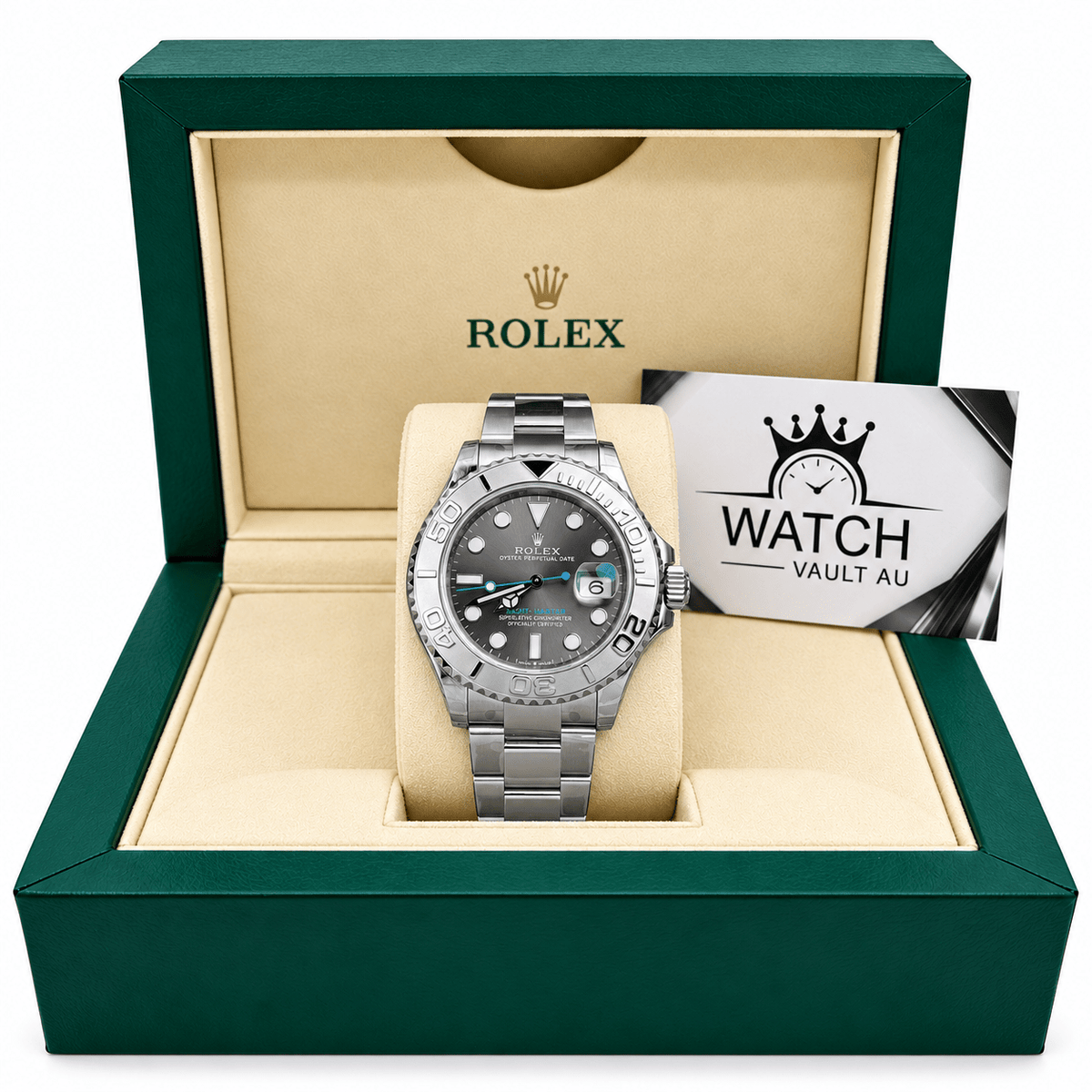 Yacht-Master Silver Tone Rhodium Dial 40mm - Watch Vault Au