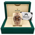 Day-Date Rose Gold Tone Chocolate Gem-set Dial 40mm - Watch Vault Au