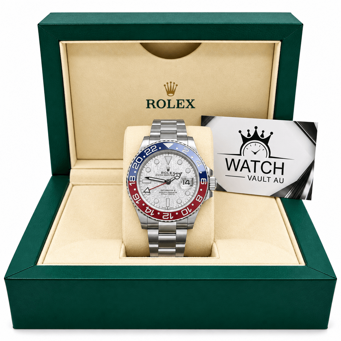 GMT-Master II Meteorite Style Dial Pepsi 40mm - Watch Vault Au