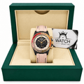 Daytona Rose Gold Tone Rainbow Bezel Pink Strap 40mm - Watch Vault Au